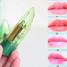 Load image into Gallery viewer, Genenic Aloe Vera Lipstick,Charming Shine Long Lasting Anti-cracking Temperature Color Changing Aloe Vera Lipstick Moisturizing Lip Makeup (1Pc Aloe Vera Lipstick)
