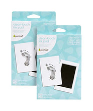 Load image into Gallery viewer, Pearhead Newborn Baby Handprint or Footprint “Clean-Touch” Ink Pad Set of Two, Black

