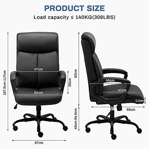 BASETBL Executive Office Chair, Ergonomic Computer Desk Chair, Padded ...