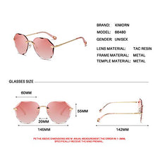 Load image into Gallery viewer, Kimorn Sunglasses For Women Oversized Rimless Diamond Cutting Lens Classic K0637 (Pink)
