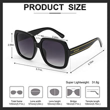 Load image into Gallery viewer, Myiaur Fashion Sunglasses  for round faces for Women Oversized Square Sun Glasses Polarized UV400 Protection Trendy Shades
