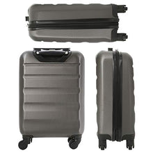 Load image into Gallery viewer, Aerolite Lightweight 4 Wheel ABS Hard Shell Travel Trolley 3 Piece Luggage Suitcase Set, 21" Cabin + 25" + 29" Hold Check in Luggage, Charcoal
