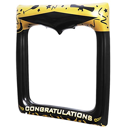 Amosfun Graduation Photo Frame Inflatable Picture Photo Booth Props 2022 Graduation Accessory for Graduation Party Supplies Decoration 72 x 61 cm