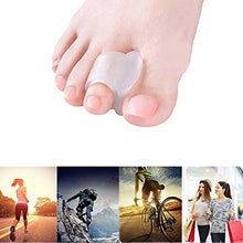 Load image into Gallery viewer, 4pcs Soft and Gentle Clear Gel Toe Separators for Overlapping Toes Bunions Big Toe Alignment Corrector and Spacer - Large
