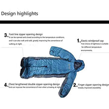 Load image into Gallery viewer, YLWJ Sleeping Bag with Arms and Legs Sleeping Bag Wearable Lightweight Waterproof Warm &amp; Cold Weather - 5℃/5℃ for Adults &amp; Kids,Backpacking,Hiking,Outdoor and Indoor
