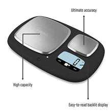 Load image into Gallery viewer, Salter Ultimate Accuracy Dual Platform Kitchen Scale 1084, Black, 31 x 21 x 5 cm

