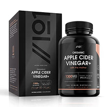Load image into Gallery viewer, Organic Apple Cider Vinegar 1300mg - with Turmeric, Ginger &amp; Cayenne Pepper - Raw Unfiltered with The Mother , Keto Diet, 120 Vegan Capsules
