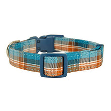 Load image into Gallery viewer, YUDOTE Soft Dog Collar Cloth Wrapped British Style Plaid Collars Non-irritant for Small Dogs with Sensitive Skin,Blue
