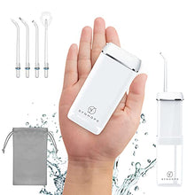 Load image into Gallery viewer, Water Flosser [Mini Cordless Portable] Oral Irrigator Water Teeth Cleaner Pick, Telescopic Water Tank, 3 Modes &amp; IPX7 Waterproof, Home &amp; Travel Water Flossers for Teeth, Braces Bridges Care.
