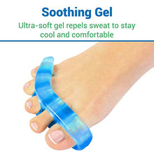 Load image into Gallery viewer, ViveSole Toe Stretchers Separators (4 Pack) - Gel Therapeutic Spa Spacer Spreaders for Bunions, Overlapping Hammer Toe, Yoga, Plantar Fasciitis, Nail Polish, Correct Pain Cushion
