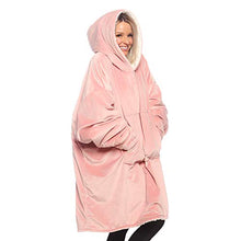 Load image into Gallery viewer, THE COMFY Original | Oversized Microfiber &amp; Sherpa Wearable Blanket, Seen On Shark Tank, One Size for All (Blush)

