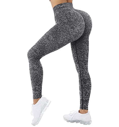 RXRXCOCO Women Camo Scrunch Butt Lift Gym Leggings High Waisted Seamless Anti Cellulite Workout Yoga Pants