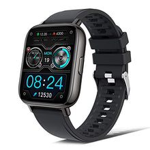 Load image into Gallery viewer, Smart Watch, 1.69" Touch Screen Smartwatch Fitness Digital Watch with Heart Rate Sleep Monitor IP68 Waterproof Activity Trackers 24 Sport Modes Tracker Watch for Men Women Pedometer, black and Khaki
