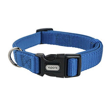 Load image into Gallery viewer, YUDOTE Adjustable Nylon Dog Collar with Soft Neoprene Padding for Medium Sized Dogs Neck 30-47cm Blue
