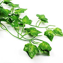 Load image into Gallery viewer, YQing 84 Ft-12 Pack Artificial Ivy Leaf Garland, Artificial Ivy Vines Hanging Plants English Ivy Garland Wedding Home Kitchen Garden Office Wedding Wall Decor

