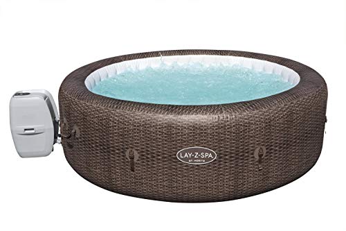 Lay-Z-Spa St Moritz Hot Tub, 180 AirJet Massage System Rattan Design Inflatable Spa with Freeze Shield Year Round Technology, 5-7 Person spa design interiors