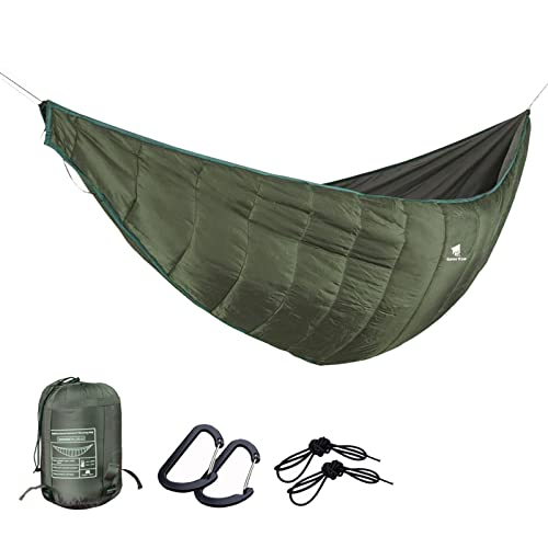 GEERTOP Hammock Underquilt, Lightweight Camping Hammock, Packable Full Length Under Blanket, Backpacking Winter Sleeping Bag Under Quilt for Backyard Outdoor Sleeping Gear