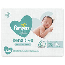 Load image into Gallery viewer, Pampers Choose Your Count, Sensitive Water Based Baby Diaper Wipes, Hypoallergenic and Unscented, (Packaging May Vary) White, 336 Count
