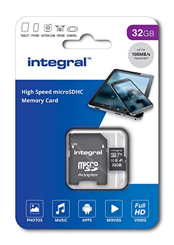 Integral UltimaPro - Memory Card 16 GB microSDHC/XC 100MB/s Class 10 UHS-I U1/ V10 + Adapter