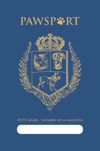 Pet Passport & Medical Record, for Pet Health and Travel, Bilingual English Spanish 4x6: Animal Health & Vaccine Record Book