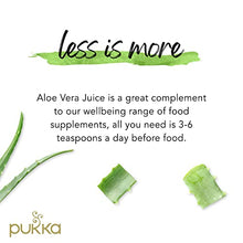 Load image into Gallery viewer, Pukka Herbs Organic Aloe Vera Juice | Inner Leaf Aloe Vera Gel for Superior Taste |1000mg/L Aloeverose polysaccharides | No Synthetic Additives | Suitable for Vegetarians &amp; Vegans |1000ml Bottle
