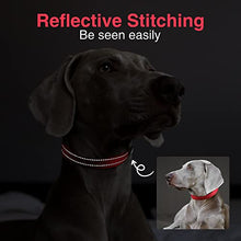 Load image into Gallery viewer, MASBRILL Reflective Dog Collar, Adjustable Nylon Dog Collar with Soft Neoprene Padded, Breathable Pet Collar for Puppy Small Medium Large Dogs, Red, M
