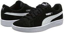 Load image into Gallery viewer, PUMA Unisex Puma Smash v2 Trainers, Puma Black Puma White Puma Silver, 9 UK

