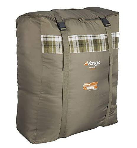 Vango Accord Square Sleeping Bag, Khaki, Double [Amazon Exclusive]