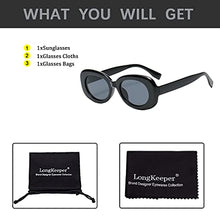 Load image into Gallery viewer, Long Keeper Vintage Rectangle Sunglasses for Women Trendy Square Sunglasses Fashion Retro Glasses with UV400 Protection for Ladies Teen Girls Men (Black/Dark Grey)
