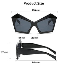 Load image into Gallery viewer, Dollger Cat Eye Sunglasses Trendy Women Butterfly UV400 Glasses Vintage Classic Irregular Polygon Oversized Unique Party Sunglasses

