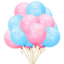 Load image into Gallery viewer, Jomnvo 24 PCS Boy or Girl Latex Balloons 12 Inch Pink Blue Balloons Gender Reveal Balloons for Baby Shower Gender Reveal Decoration (24)
