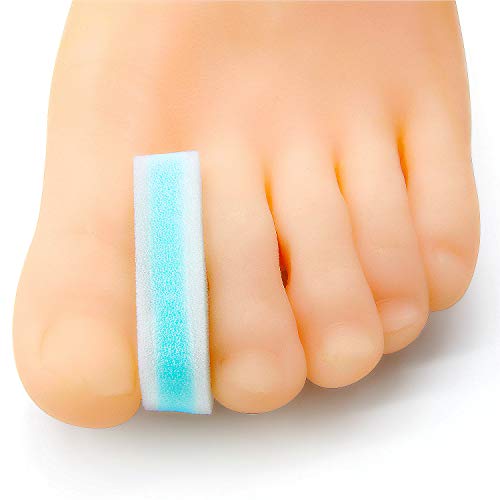 Bukihome Bunion Corrector Toe Separators, 6 Pack Foam Toe Spacers for Overlapping Toe, Big Toe Straightener to Relieve Bunion Pain, Prevent Blister, Corn