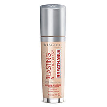 Load image into Gallery viewer, Rimmel London Lasting Finish Breathable Foundation, Spf 20, 010 Light Porcelain
