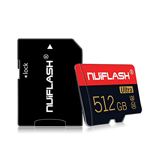 512GB Memory Card with Adapter Class10 Micro TF Card Class 10 Memory Card for Android Smartphone Digital Camera Tablet and Drone