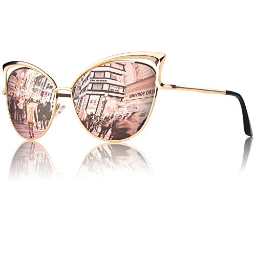 GQUEEN Oversized Polarised Trendy Sunglasses for Women Ladies UV400