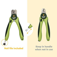 Load image into Gallery viewer, Thunderpaws Professional-Grade Dog Nail Clippers with Protective Guard and Safety Lock (Medium to Large Breeds, Green)
