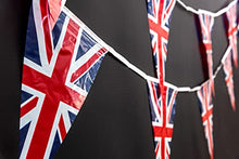 Load image into Gallery viewer, SHATCHI 20m/65ft Long Union Jack Bunting Banner with 50 Triangle Flags Sports Royal Events Street Party Decorations Pub BBQ Great Britain Support
