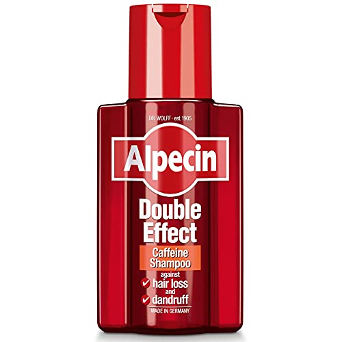 Alpecin Double Effect 1x 200ml | Anti Dandruff and Natural Hair Growth Shampoo | Energizer for Strong Hair | Hair Care for Men Made in Germany