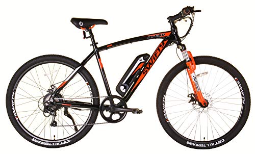 Swifty Electric Mountain Bike, Black/Orange