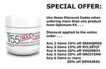 Load image into Gallery viewer, V55 MAX Double Strength Salicylic Acid Cream for Spots Blackheads Milia Blemishes Problem Skin Suitable and Safe for Those Prone to Acne - Paraben and Cruelty Free - 50ML
