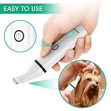 Load image into Gallery viewer, oneisall Dog Paw Clippers, Quiet Small Pet Paw Trimmer, Paw Shaver for Dogs, Cats, Paws, Eyes, Ears, Face, Body (White)
