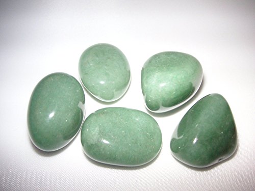 Green Aventurine Tumbled Gemstone Crystals - Set Of 5
