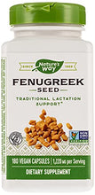 Load image into Gallery viewer, Natures Way, Fenugreek, Seed, 610 Mg, 180 Capsules
