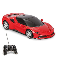 Load image into Gallery viewer, Mondo Motors - Ferrari R/C Radio Controlled Car - SF 90 Road Model 1/24 Scale - Child Play Car - Red - 63660
