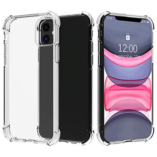 Migeec for iPhone 11 Case - Crystal Clear Hybrid Material Covers Air Cushion Gel Bumper Technology Full Protection Phone cases for iPhone 11 6.1 inch