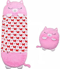 Load image into Gallery viewer, ZuoTeng Kids Sleeping Bag and Cute Cartoon Pillow, Foldable Animal Kid&#39;s Sleeping Bag for Kids Fun Games and Camping (137 x 50 cm, pink)
