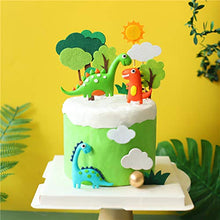 Load image into Gallery viewer, 13PCS 3D Dinosaur Cake Topper Cupcake Topper Cake Decorations for kids Birthday Baby Shower Party Supplies
