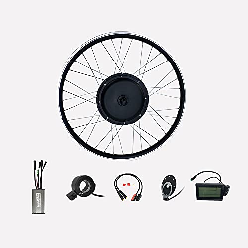 48V1000W Electric Bicycle Conversion Kit, Ebike Waterproof Kit, Wheel Size 27.5inch, Front Brushless Gearless Hub Motor, With LCD3 USB