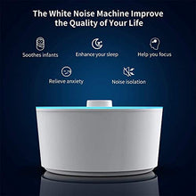 Load image into Gallery viewer, RENPHO White Noise Machine Rechargeable, Sound Machine with 8 Night Light for Baby Sleep, Sleep Machine Non-looping 29 HI-FI Soothing Sounds for Relaxation, for Travel, Home, Office Privacy
