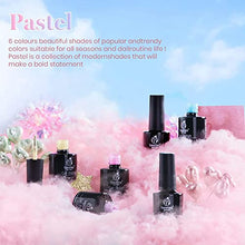 Load image into Gallery viewer, Beetles Gel Nail Polishes- Pastel Gel Polish Kit Blue Pink Yellow Green Purple Nail Art Design Soak Off Nail Lamp Nail Polish Gel DIY Manicure Kit Beauty Gifts Easter Nails
